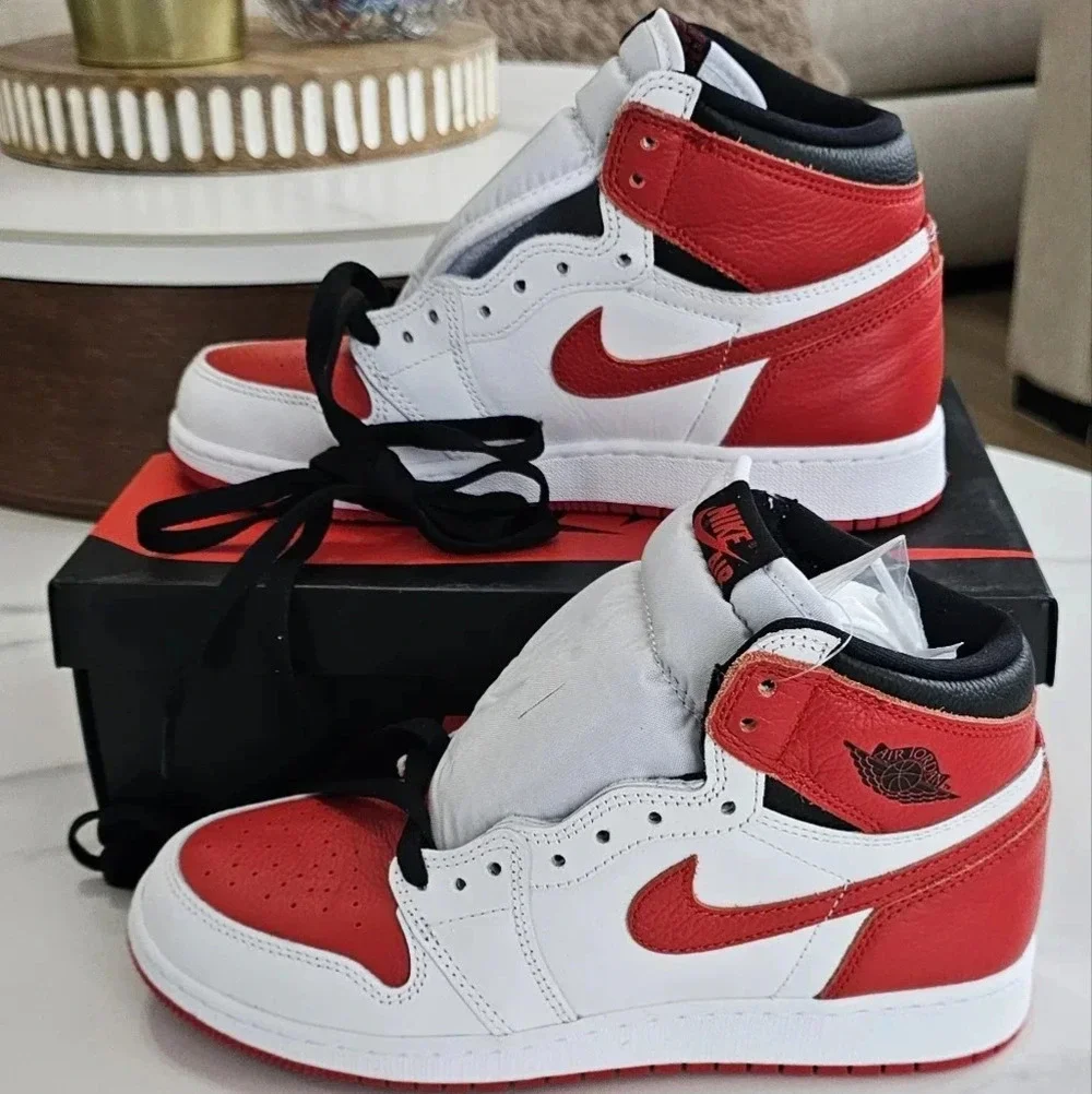 White University Red & Black Jordan 3s